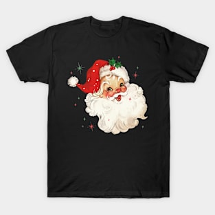 santa claus christmas retro xmas vintage T-Shirt